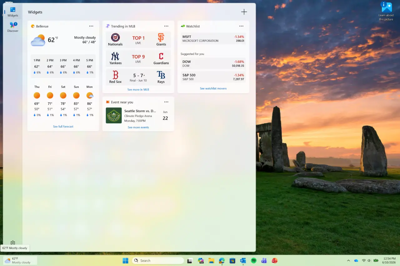 Windows 11 Beta: New Widgets